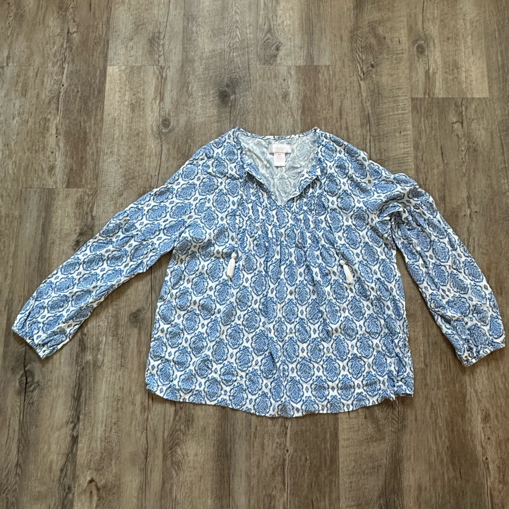 Stella Parker Collection Blue & White Blouse